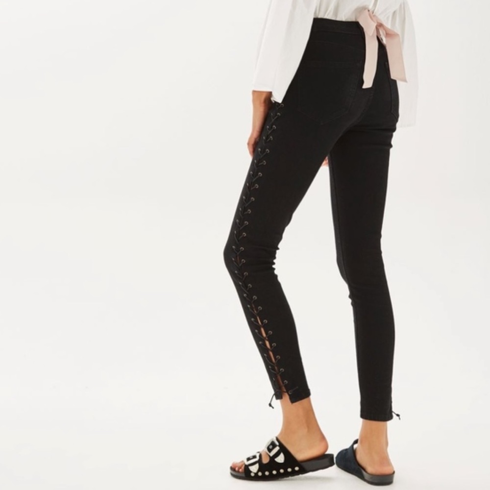 TopShop Laceup jeans